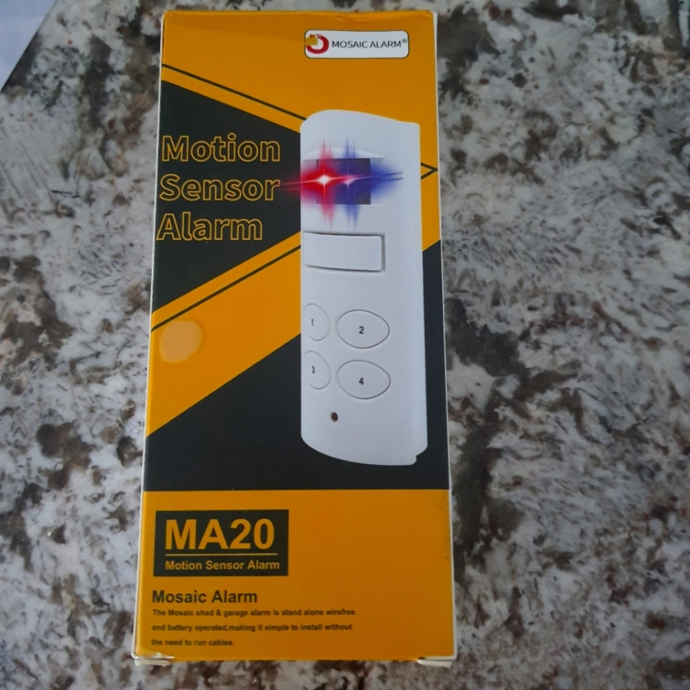 White Motion Sensor Alarm - Picture 2 of 6